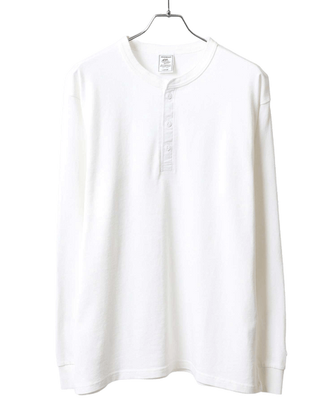 天竺 ピグメントダイ ヘンリーネックL/S T  #174-52S