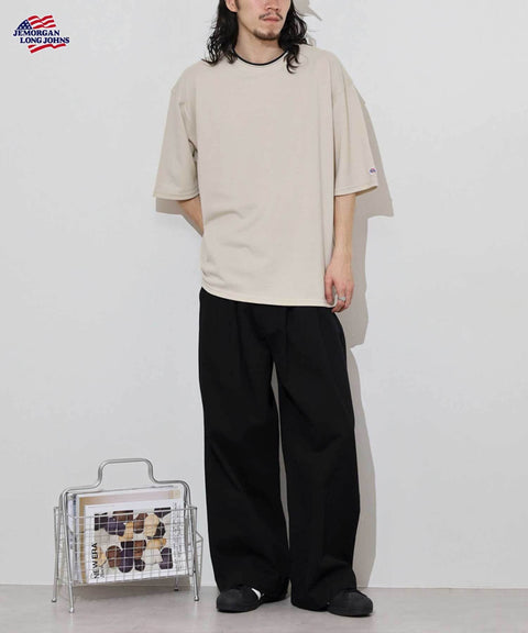 【2025夏 新商品】カノコ クルーネック 襟ライン S/S T #JF067