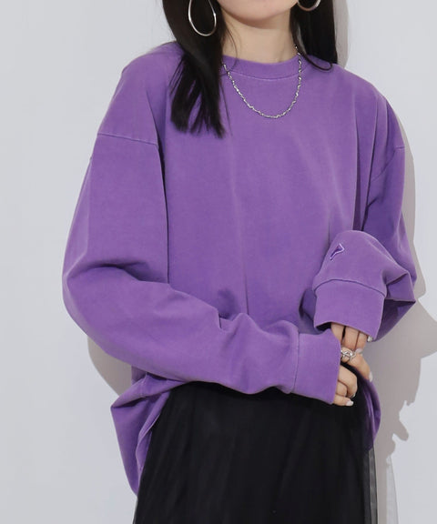 【2025新作】天竺 ピグメントダイ L/S Tシャツ #JF006