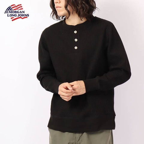 ビッグワッフルヘンリーネック #JC187