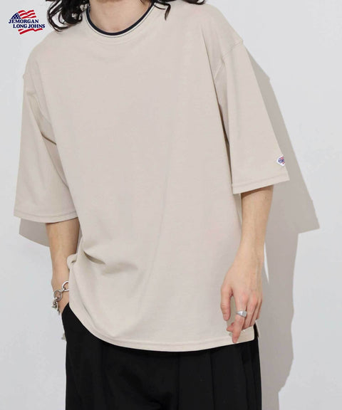 【2025夏 新商品】カノコ クルーネック 襟ライン S/S T #JF067