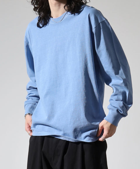 【2025新作】天竺 ピグメントダイ L/S Tシャツ #JF006