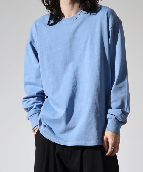 【2025新作】天竺 ピグメントダイ L/S Tシャツ #JF006