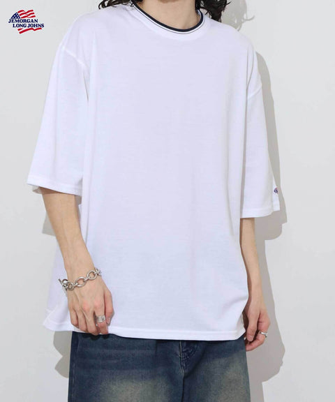 【2025夏 新商品】カノコ クルーネック 襟ライン S/S T #JF067