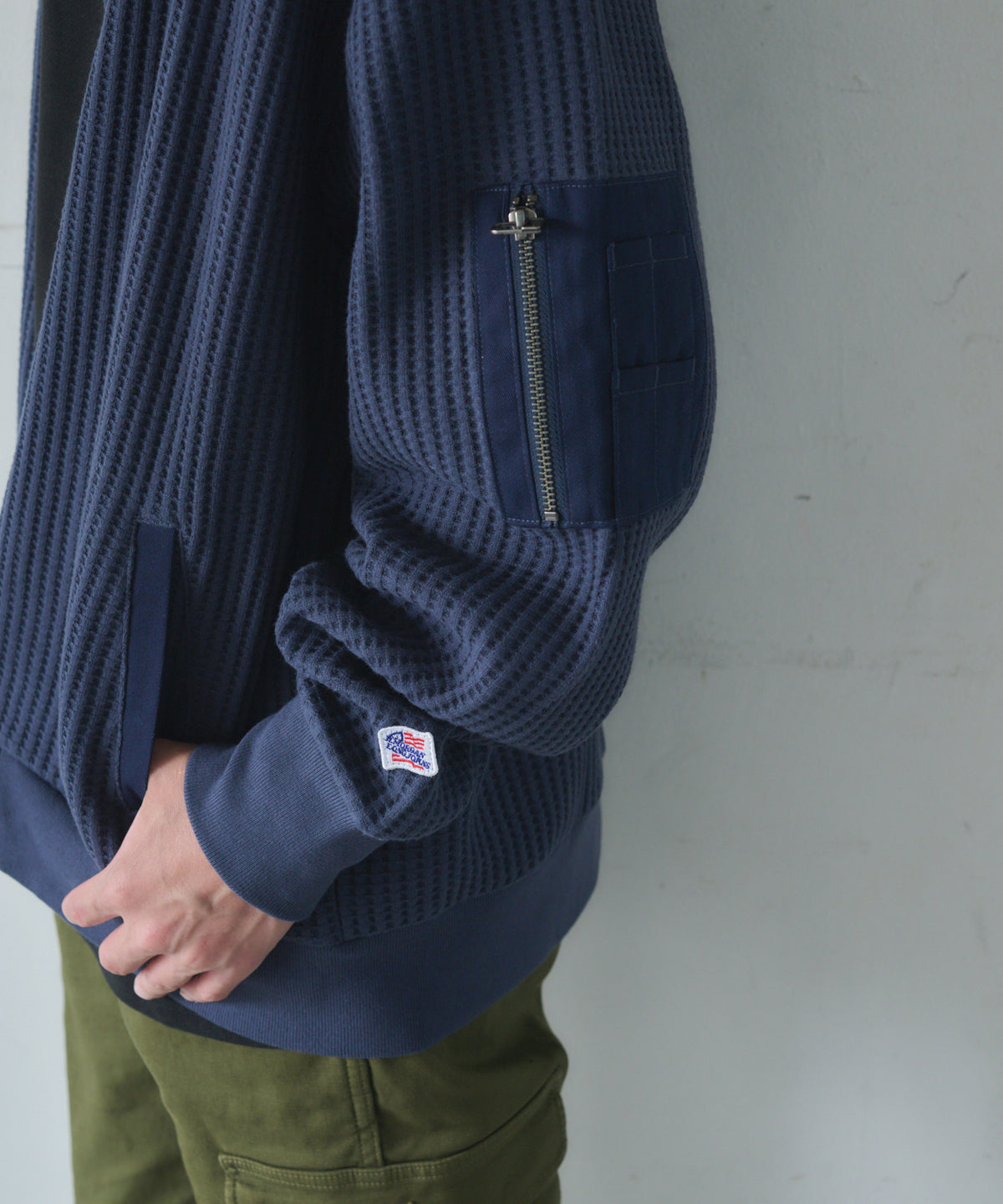 【NEW】ビッグワッフルMA-1タイプブルゾン #JG841-52S