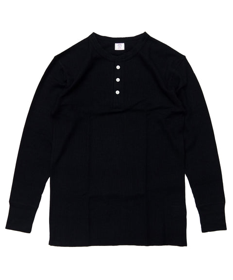 【定番】ワッフルヘンリー長袖T(パック入り) #JC189
