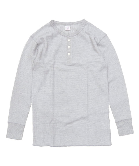 【定番】ワッフルヘンリー長袖Ｔ（パック入り） #JC189