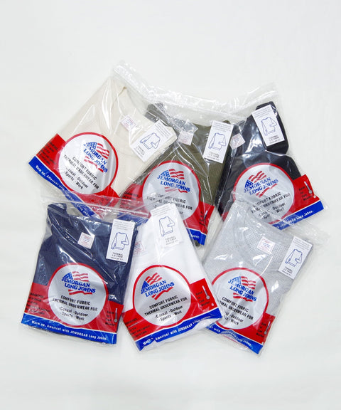 【定番パックＴ】ワッフルクルー長袖Ｔ（パック入り） #JC088