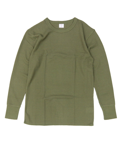 【定番パックＴ】ワッフルクルー長袖Ｔ（パック入り） #JC088