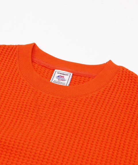 【定番】ビッグワッフルクルーネック #JB001-52C