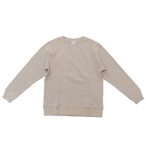 ビッグワッフルクルーネック #JB001