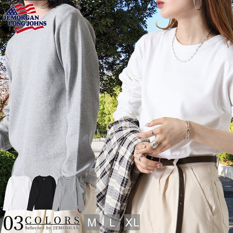 【JEMORGAN】テレコ クルーネックL/S #JE012