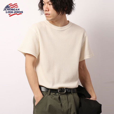 【定番】ワッフル半袖Ｔ（パック入り） #JC034