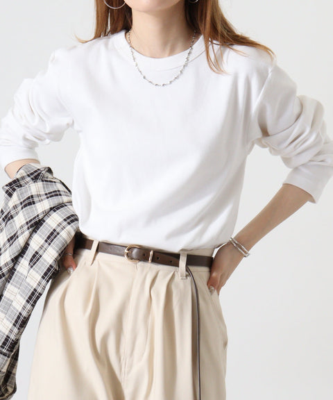 【JEMORGAN】テレコ クルーネックL/S #JE012