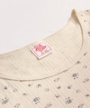 【2026SS New】アイレットリブ花柄ハーフスリーブクルー（パック入り） #JG049-29S