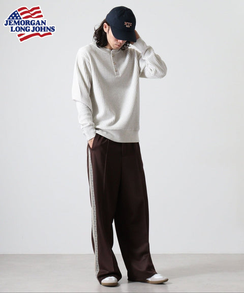 ビッグワッフルヘンリーネック #JC187