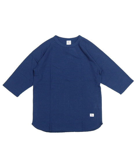 ワッフル7分袖クルー #JD009