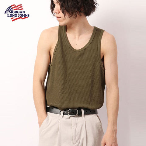 【定番】ワッフルタンクトップ（パック入り） #JC735