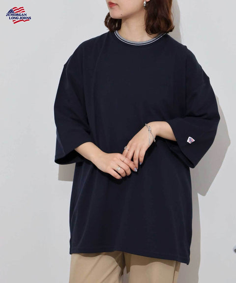 【2025夏 新商品】カノコ クルーネック 襟ライン S/S T #JF067