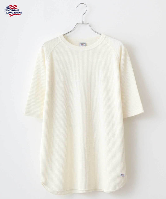 【夏物】ワッフル ピグメントダイ ラグランS/S T #JF061-22S