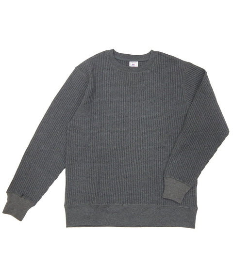 ビッグワッフルクルーネック #JB001
