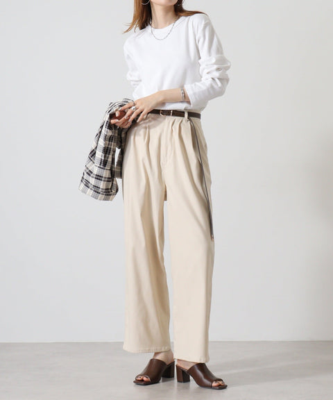 【JEMORGAN】テレコ クルーネックL/S #JE012