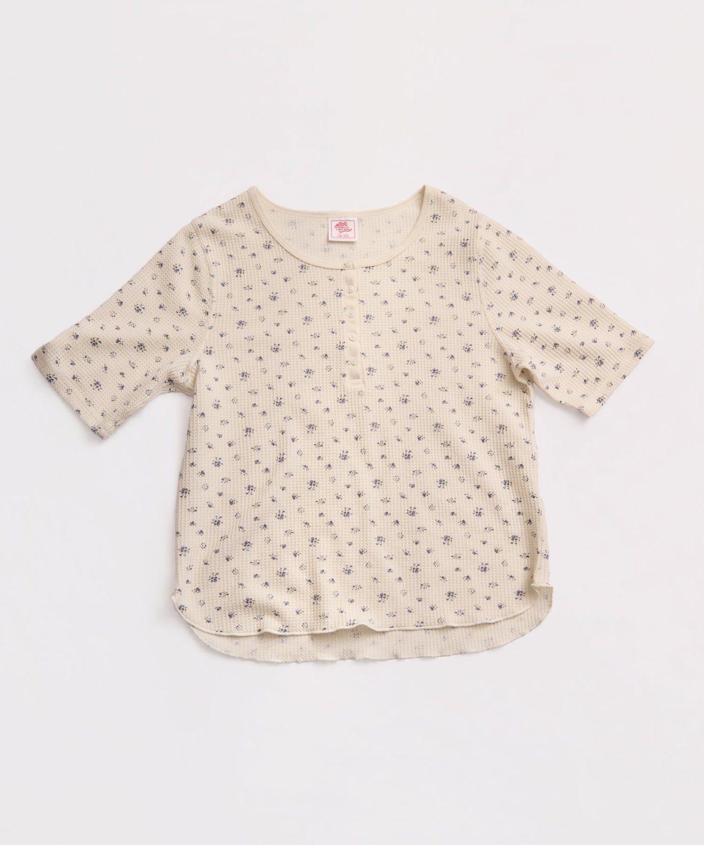 【2026SS New】花柄ワッフルハーフスリーブヘンリー（パック入り） #JG146-29S
