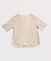 【2026SS New】花柄ワッフルハーフスリーブヘンリー（パック入り） #JG146-29S