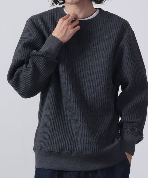 ビッグワッフルクルーネック #JB001