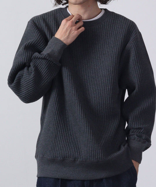 【定番】ビッグワッフルクルーネック #JB001-52S