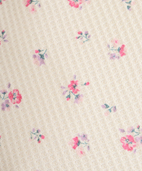 【JEMORGAN】ワッフル花柄プリント ナップサック #JF302