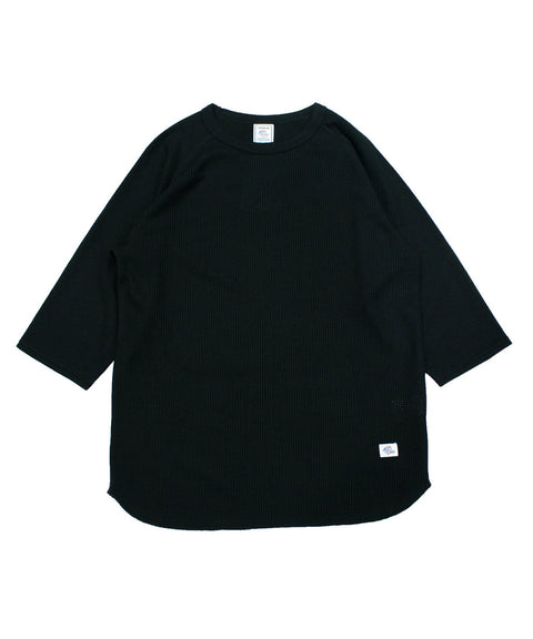 ワッフル7分袖クルー #JD009