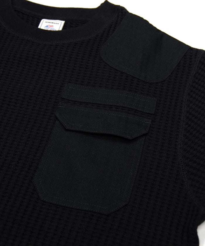 【NEW】ビッグワッフルコンバットクルーネック #JF008-52S