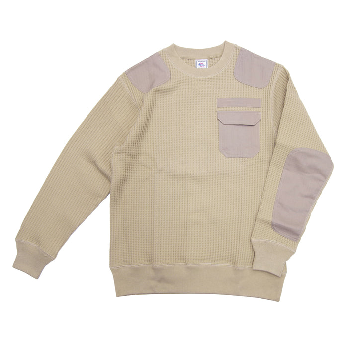 【NEW】ビッグワッフルコンバットクルーネック #JF008-52S
