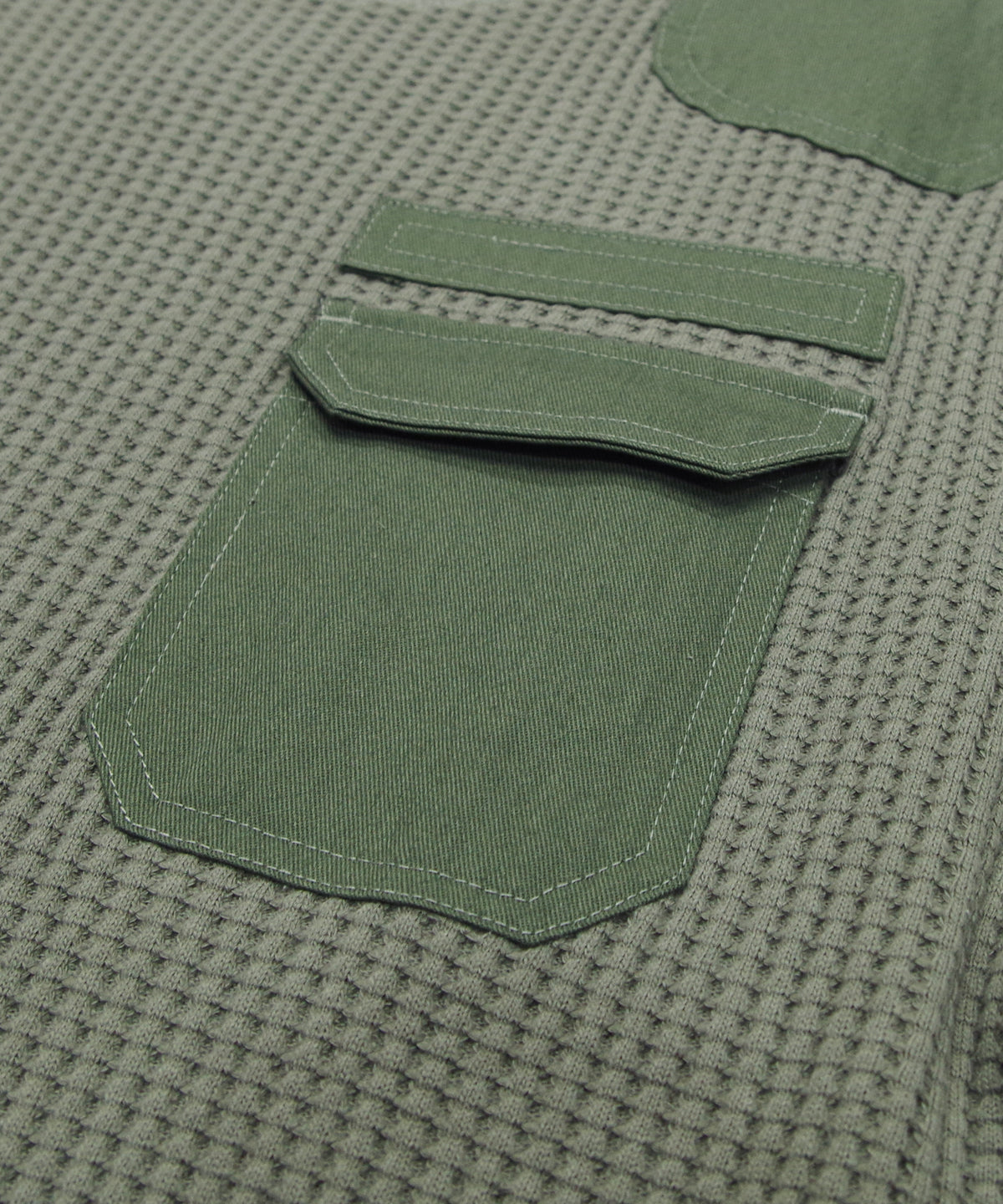 【NEW】ビッグワッフルコンバットクルーネック #JF008-52S