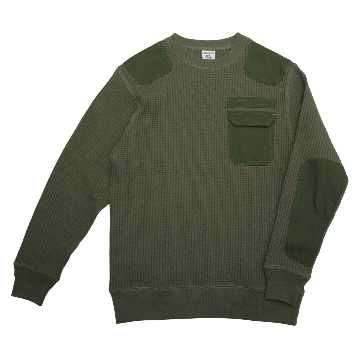【NEW】ビッグワッフルコンバットクルーネック #JF008-52S