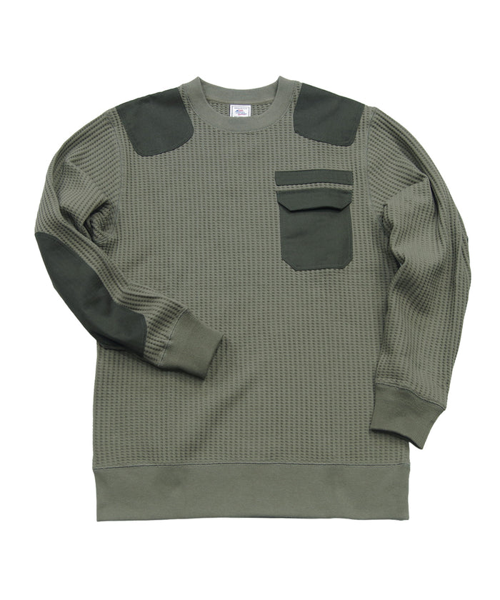 【NEW】ビッグワッフルコンバットクルーネック #JF008-52S
