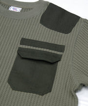 【NEW】ビッグワッフルコンバットクルーネック #JF008-52S