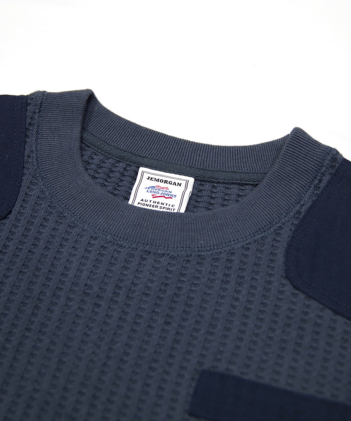 【NEW】ビッグワッフルコンバットクルーネック #JF008-52S