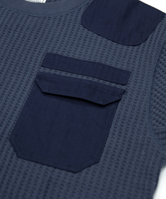 【NEW】ビッグワッフルコンバットクルーネック #JF008-52S