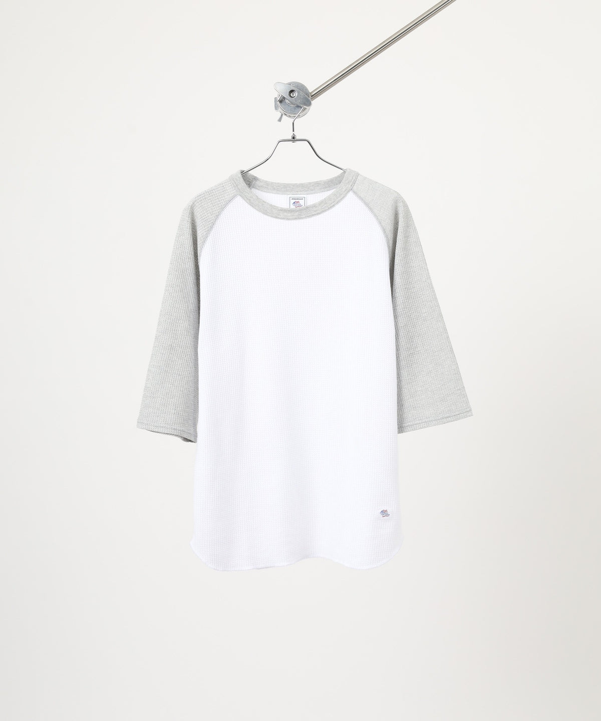 ワッフル7分袖クレリッククルー #JG011-12S