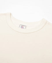 ダブルフェイスハニカムクルーネックL/S-T