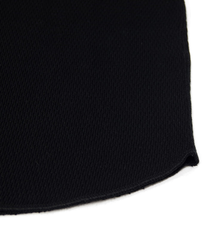 ダブルフェイスハニカムクルーネックL/S-T