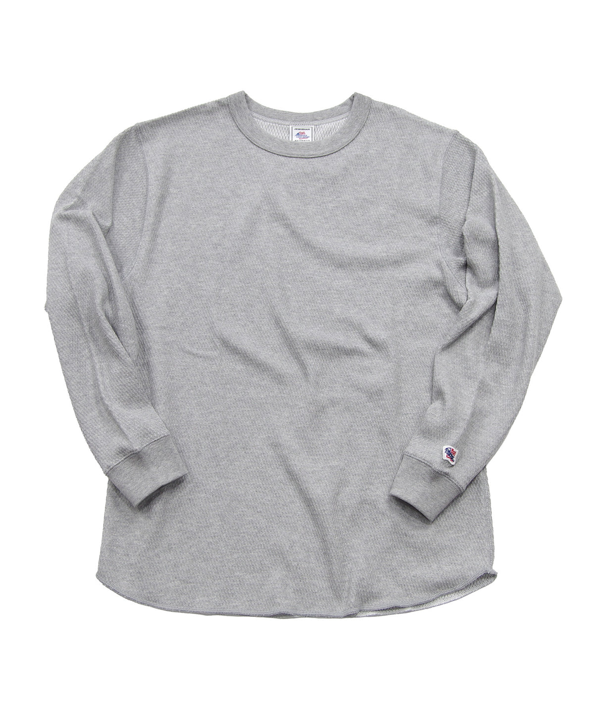 ダブルフェイスハニカムクルーネックL/S-T