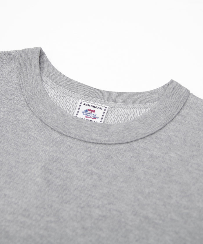 ダブルフェイスハニカムクルーネックL/S-T