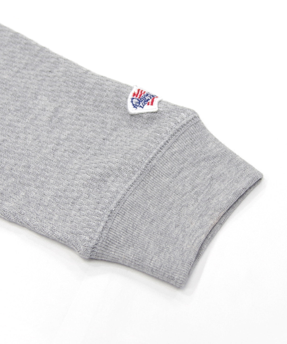 ダブルフェイスハニカムクルーネックL/S-T