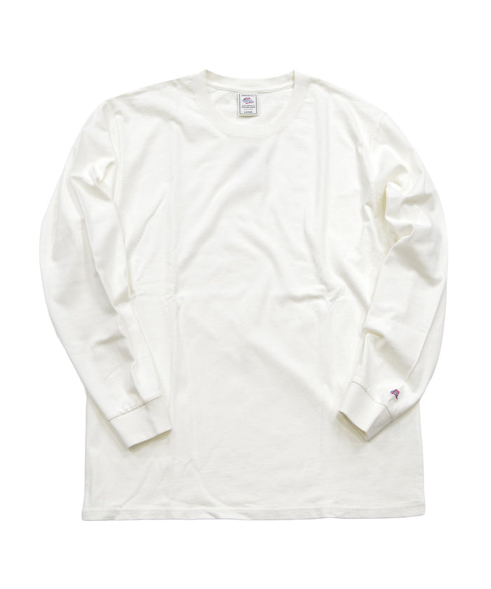 天竺ピグメント染めクルーネックL/S-T #JG056-52S