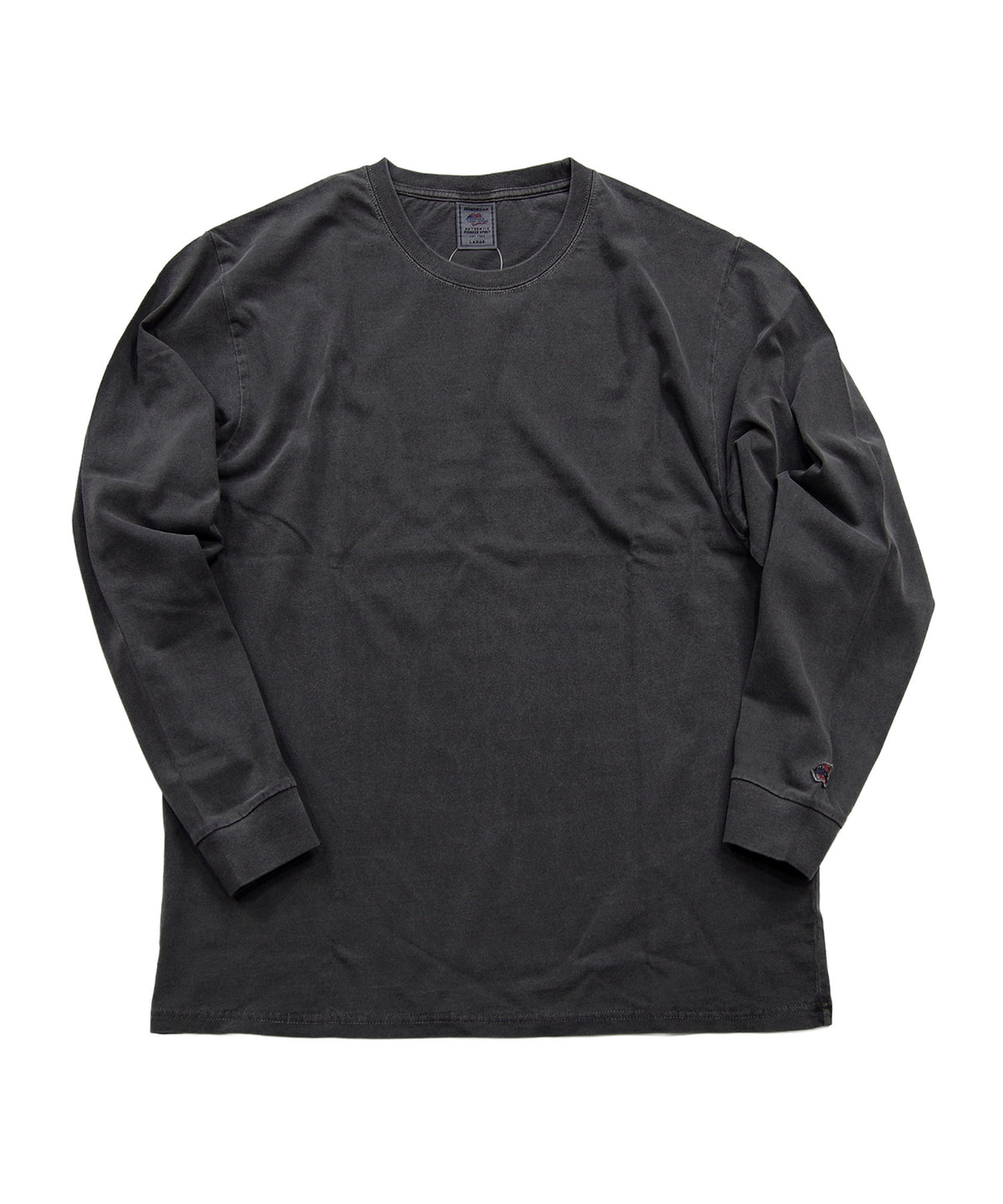 天竺ピグメント染めクルーネックL/S-T #JG056-52S