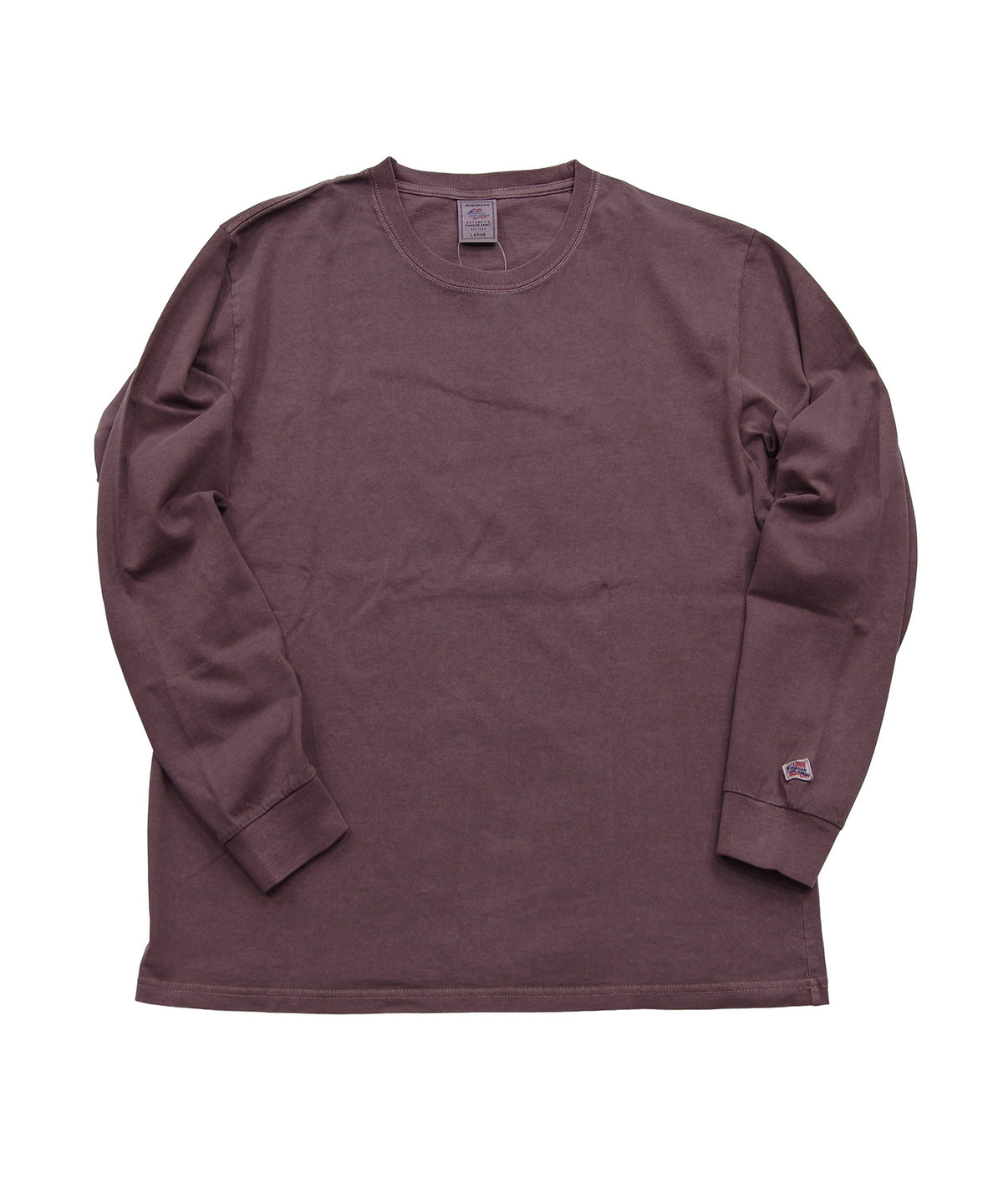 天竺ピグメント染めクルーネックL/S-T #JG056-52S