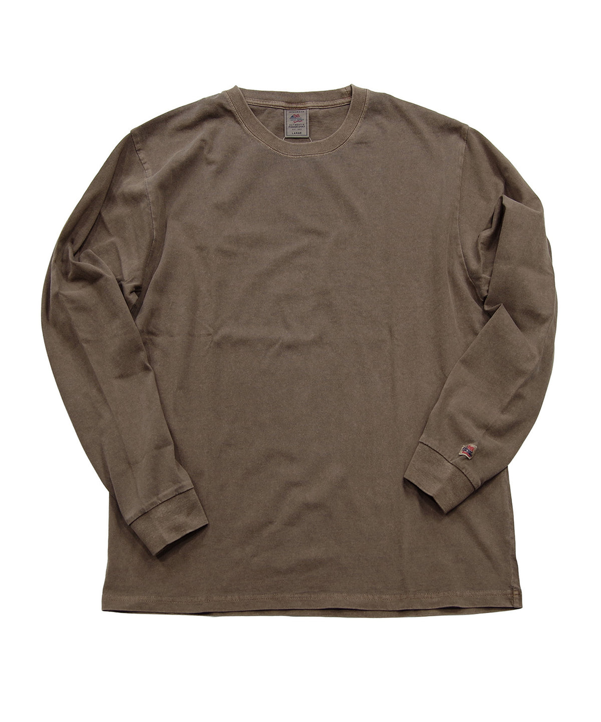 天竺ピグメント染めクルーネックL/S-T #JG056-52S
